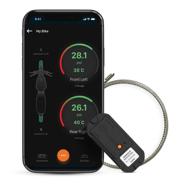 SensAiry Bike/Scooter TPMS | New Gen | 2 Wheeler Tyre Pressure Monitoring System | BLE Internal TPMS with 12 Months Warranty - Pack of 2 - Image 2